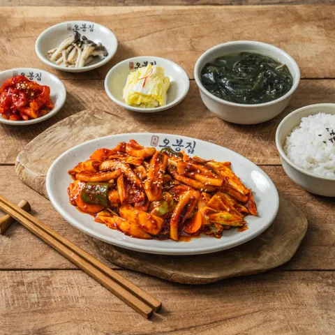 오봉집 1인 오징어볶음 메뉴 사진